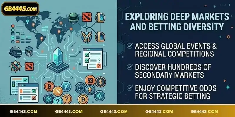 Access hundreds of unique markets for every professional match