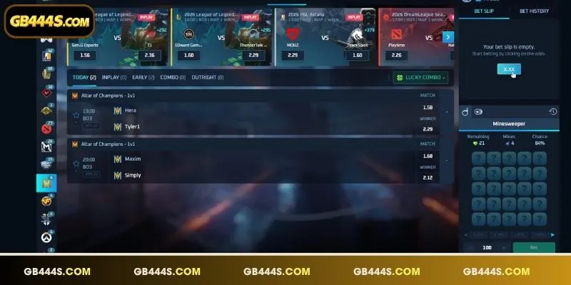Benefit from high odds and unique TF Gaming markets