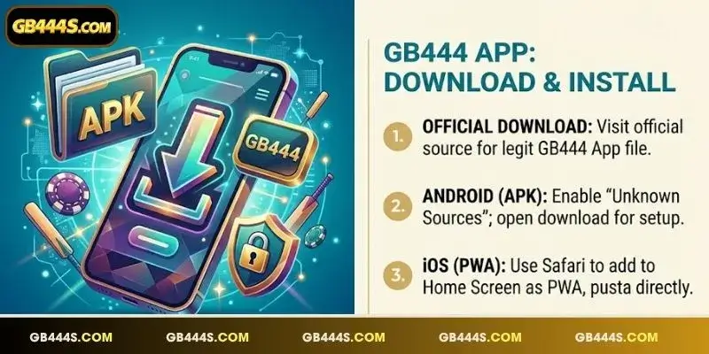 Official download link for the latest GB444 App mobile version