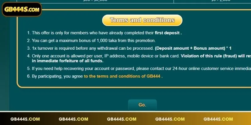Official terms for the Second Deposit and turnover rules
