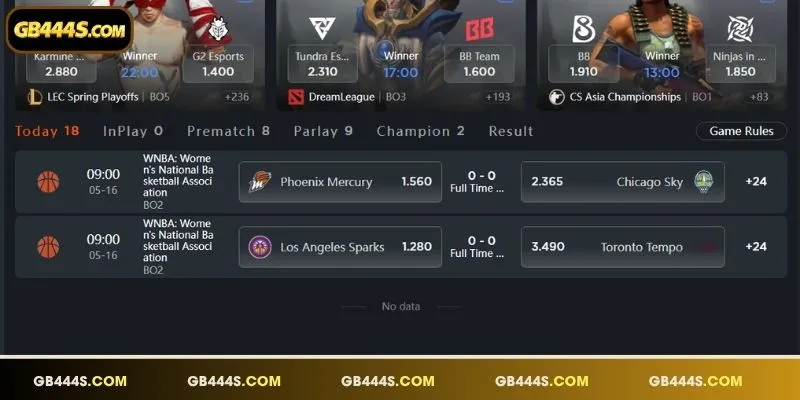 Optimize your betting sessions with the modern IA E-Sports interface