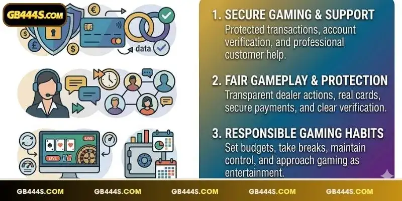 Professional customer support improves convenience during live casino sessions